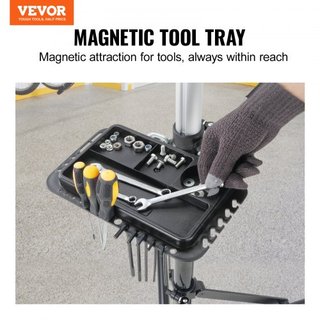 Soporte de Reparación de Bicicletas, Soporte de Reparación de Bicicletas de Aluminio de 30 kg, Soporte de Mantenimiento de Bicicletas de Altura Ajustable con Bandeja Magnética y Brazo Telescópico,...