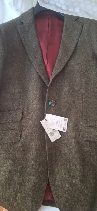 Chaqueta El Ganso espiga lana talla 54