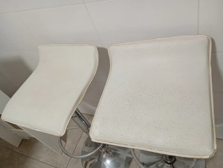 2 Sillas Altas Elevables Blancas