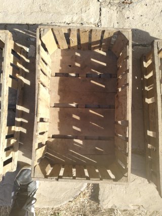 4 Scatole di Legno Antiche per Frutta/Verdura
