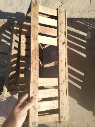 4 Scatole di Legno Antiche per Frutta/Verdura