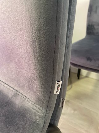Juego de 4 sillas de comedor terciopelo