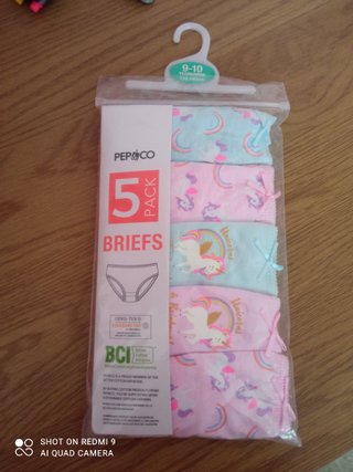 Braguitas niña PEPCO T9/10 unicornio
