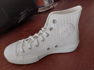 Converse Blancas Piel Cocodrilo Talla 39