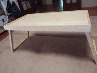 Mesa de bambú plegable
