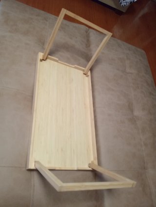 Mesa de bambú plegable