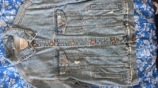 Chaqueta vaquera Bershka azul talla M