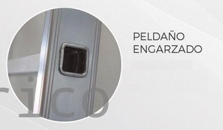 Escalera Aluminio 3x7 - 2+2+2 M - 66x25mm