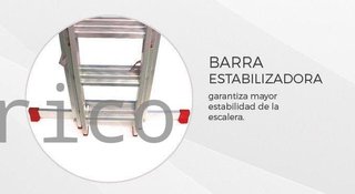 Escalera Aluminio 3x7 - 2+2+2 M - 66x25mm