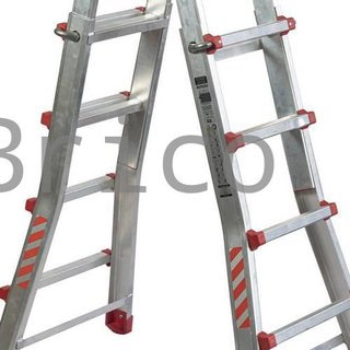 Escalera Telescópica Aluminio 5+5 Pestaña