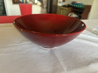 Ciotola Grande in Ceramica Rossa