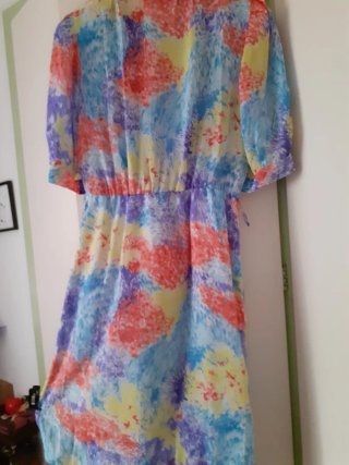 Conjunto Vestido y Chaqueta Multicolor
