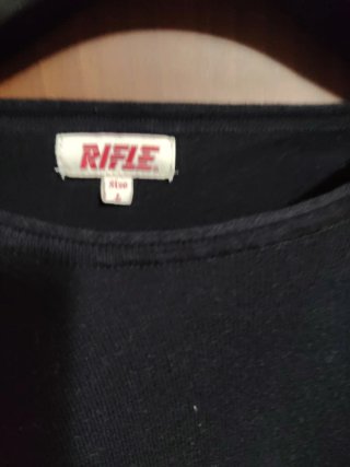 Maglia nera ragazzo RIFLE