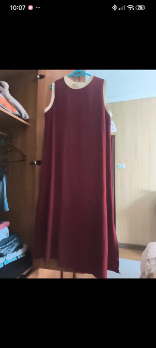 Vestido largo rojo talla única