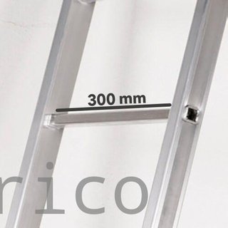 Escalera Telescópica Aluminio 4+4 Peldaños Teleflex