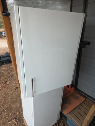 Lote muebles estantería madera blanco