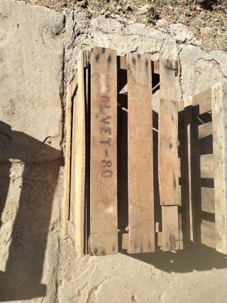 3 Scatole di Legno Antiche Frutta Verdura