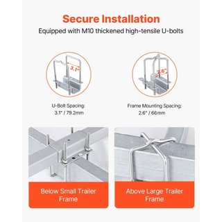 Guía de Remolque para Barcos, Polos de Guía de Remolque Ajustables de 1219.2mm, 2PCS Guías de Remolque de Acero de Alta Dureza, Guías de Remolque con Tubos de PVC, para Remolque de Barco de Esquí,...