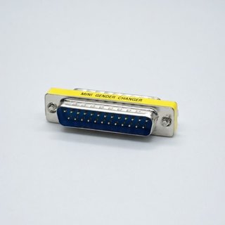 ADAPTADOR D-SUB 25 PINES MACHO A 25 PINES HEMBRA