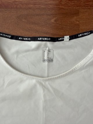 Camiseta deportiva Artengo blanca M/L