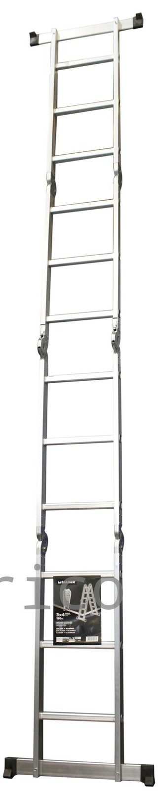 Escalera Multisusos Aluminio Profesional 4x3 Peldaños - 10085