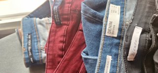 Lote 4 tejanos chica Talla L/40 varias marcas