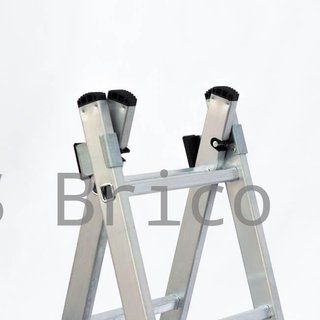 Escalera Aluminio 2X12 - 3,44+3,44 M - 66-66x25mm