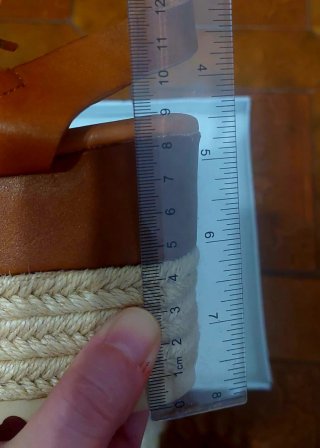 Sandalias cuña plataforma QH, talla 40