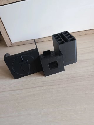 Organizador de escritorio negro