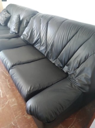 2 Sofás de Piel Negros