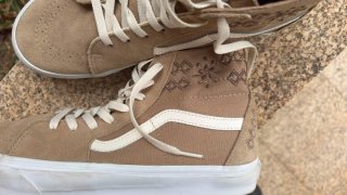 Tênis Vans bege, usados 1x, como novos