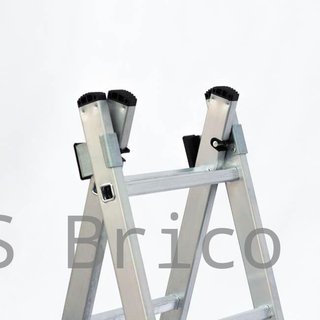 Escalera Aluminio 3x9 - 2,60+2,60+2,60 M - 60-60-60x25mm