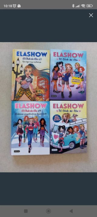 Pack 4 libros el club de Ela, perfecto estado.