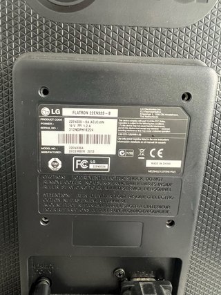 Monitor LG 21,5 22EN33 Negro