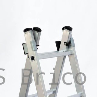 Escalera Aluminio 3x10 - 2,88+2,88+2,88 M - 67-73-67x25mm