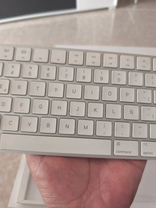 Apple Magic Keyboard Plata. Sin Cable.