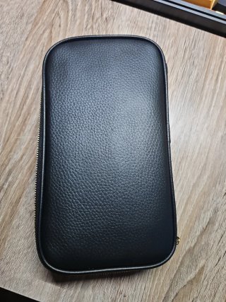 Funda de cuero para plumas