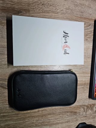 Funda de cuero para plumas