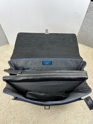 Maletín Piquadro Cuero Negro