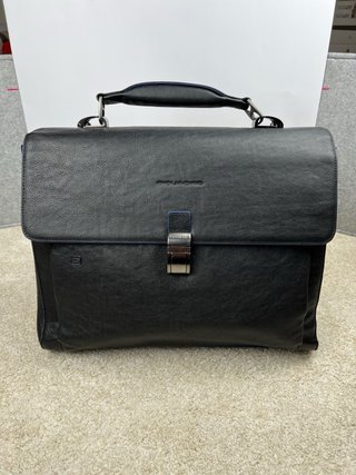Maletín Piquadro Cuero Negro