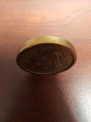 Moneda en bronce conmemorativa Sant Genís Laval