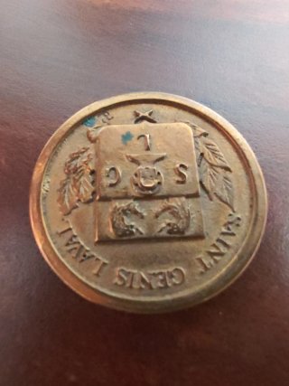 Moneda en bronce conmemorativa Sant Genís Laval