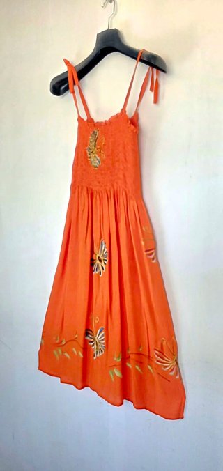 Vestido Verano Penelope Mariposa Naranja