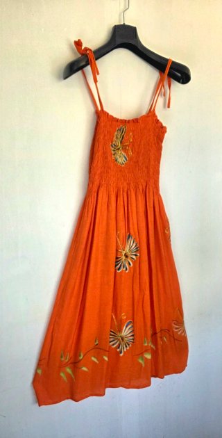 Vestido Verano Penelope Mariposa Naranja