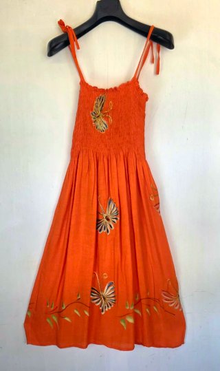 Vestido Verano Penelope Mariposa Naranja