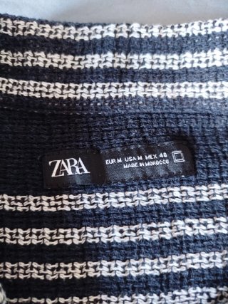 Camisa Zara Rayas M