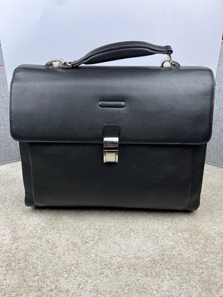 Maletín Piquadro Cuero Negro