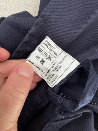 Tuta da lavoro uomo blu cotone tg 58