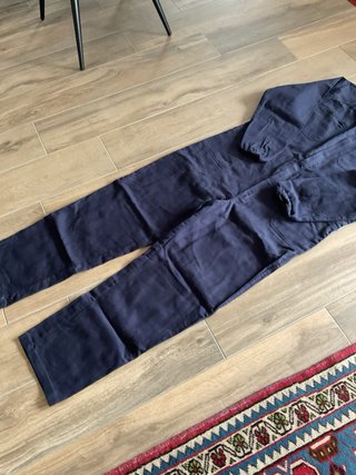 Tuta da lavoro uomo blu cotone tg 58