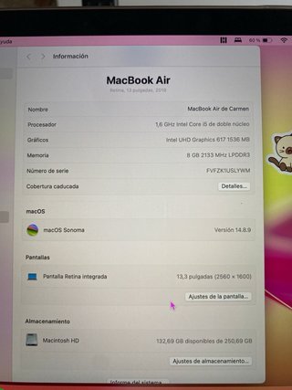 MacBook Air Oro/Rosa